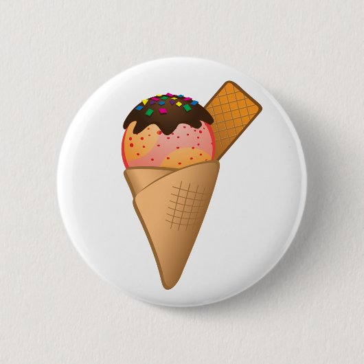 Icecream Ronde Button 5,7 Cm (Voorkant)