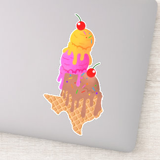 Icecream Texas Sticker