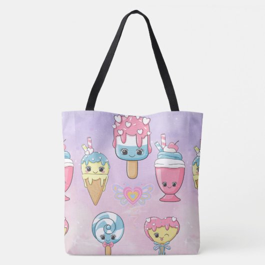 icecream tote bag (Achterkant)