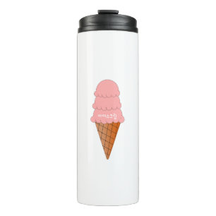 Icecream van Koreaanse aardbei Thermosbeker