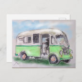 Icecream Vendor Briefkaart (Voorkant / Achterkant)