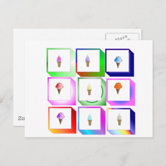icecreamboxen briefkaart (Voorkant / Achterkant)