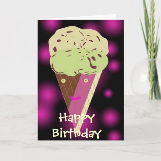 Icecreamdesign, Gelukkige Verjaardag Kaart (Voorkant)