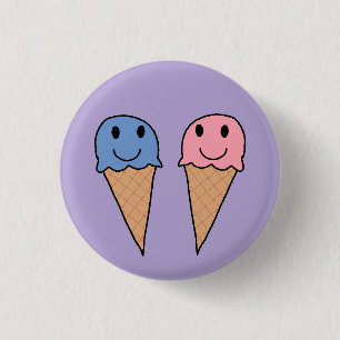 Icecreams 5 ronde button 3,2 cm