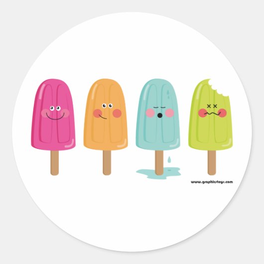 icecreamsticker ronde sticker (Voorkant)