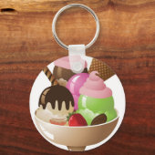 IceCreamSundae Sleutelhanger (Voorkant)