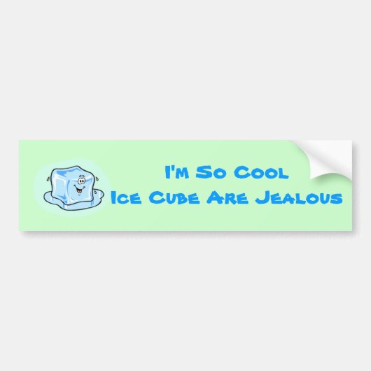 icecube_50, ik ben zo CoolIce Cube Jealous Bumpersticker (Voorkant)