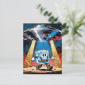 icecube UFO abduction Briefkaart (Staand voorkant)