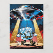icecube UFO abduction Briefkaart (Voorkant)
