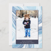 Iced Agate | Hanukkah-foto Feestdagenkaart (Voorkant)