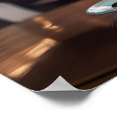 Iced Americano in transparant glas Poster (Hoek)