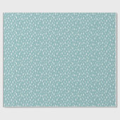Iced Aqua Tiny Trees Holiday Pattern Cadeaupapier (Vlak)