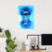 Iced Blue Poster (Thuiskantoor)