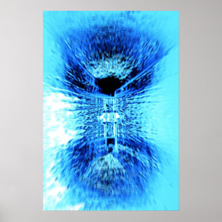 Iced Blue Poster