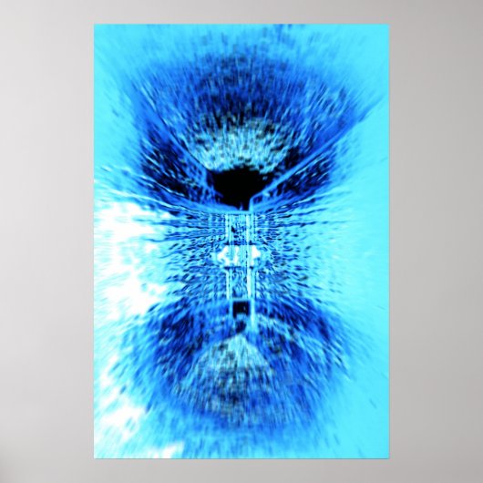Iced Blue Poster (Voorkant)
