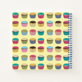 Iced Buns Cupcake Colorful Pattern Personalized Notitieboek (Achterkant)