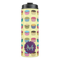 Iced Buns Cupcake Colorful Pattern Personalized