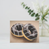 ICED CHOCOLATE RING DOUGHNUTS BRIEFKAART (Staand voorkant)