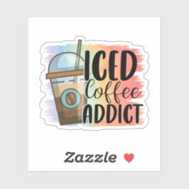 Iced Coffee Addict Vinyl Sticker