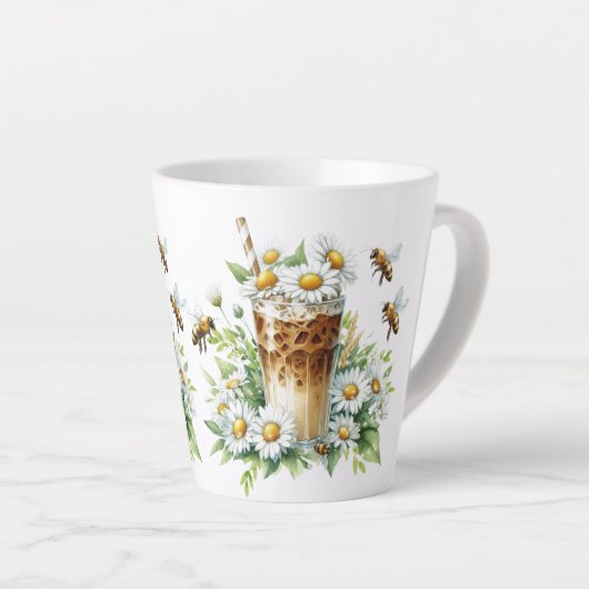Iced Coffee and Bees Latte Mok (Rechterhoek)