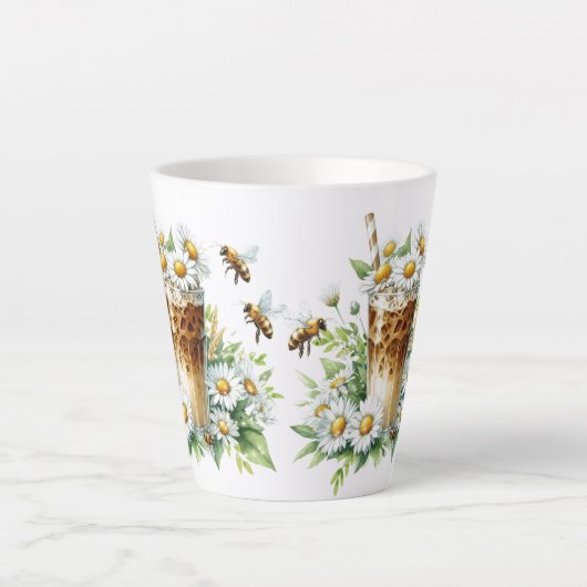 Iced Coffee and Bees Latte Mok (Voorkant)