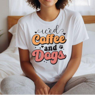 Iced Coffee and Dogs, Hondenliefhebbers T-shirt