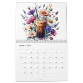 Iced Coffee and Wildflowers Waterverf Art 2026 Kalender (Mar 2026)