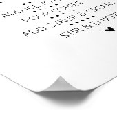 Iced Coffee Bar Drink Sign Poster (Hoek)