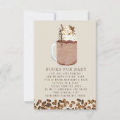 Iced Coffee Books voor Baby shower Boek Aanvraag Kaart (Voorkant)