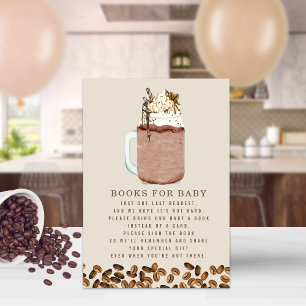 Iced Coffee Books voor Baby shower Boek Aanvraag Kaart