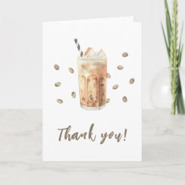 Iced Coffee Brewing Baby shower Bedankt