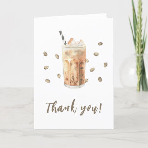 Iced Coffee Brewing Baby shower Bedankt