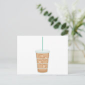 Iced Coffee Briefkaart (Staand voorkant)