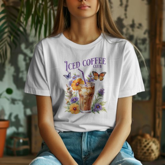 Iced Coffee Club  Butterfly T-shirt