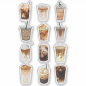 Iced Coffee Collage Sticker (Voorkant)