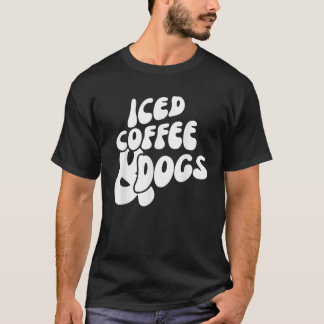Iced Coffee Dogs Grappige grafische T - shirts voo