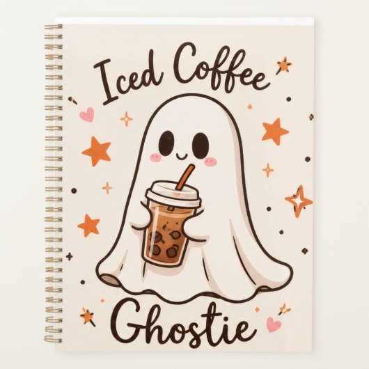 Iced Coffee Geestje - Schattig Halloween Planner (Voorkant)