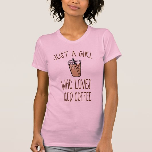 Iced Coffee Girl T-shirt (Voorkant)