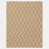Iced Coffee Herringbone Fleece Deken (Voorkant)