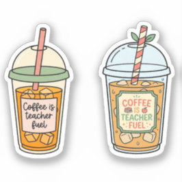 Iced Coffee is Docent Fuel | Grappig Cadeau Sticker