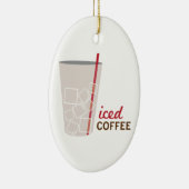 Iced Coffee Keramisch Ornament (Rechts)
