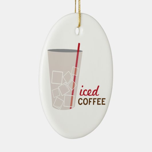 Iced Coffee Keramisch Ornament (Rechts)