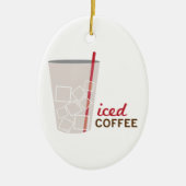Iced Coffee Keramisch Ornament (Voorkant)