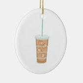 Iced Coffee Keramisch Ornament (Rechts)