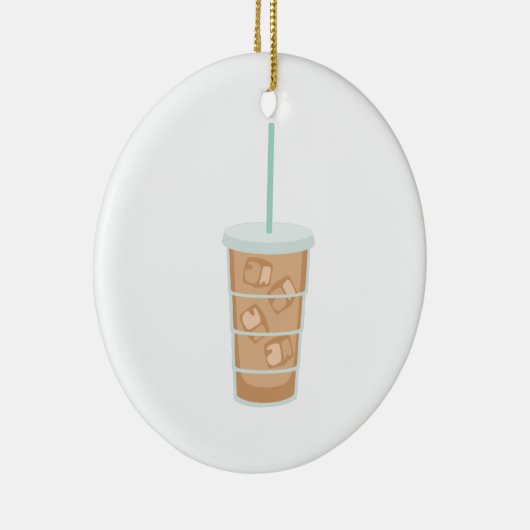 Iced Coffee Keramisch Ornament (Rechts)