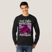 Iced Coffee Mascara and motorcycles T-shirt (Voorkant volledig)