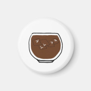Iced Coffee Minimalistisch Cadeau Magneet