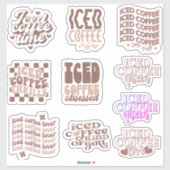 Iced Coffee Stickers pack SCHATTIGE (Vel)