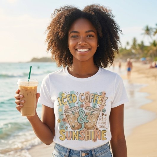 Iced Coffee & Sunshine Women's Graphic T-Shirt