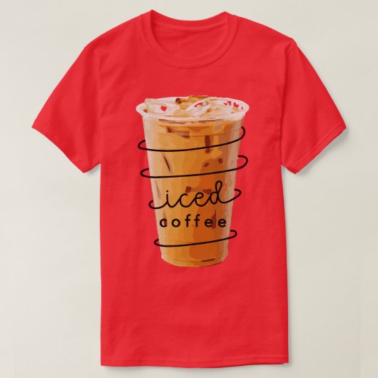 Iced Coffee T-shirt (Design voorkant)